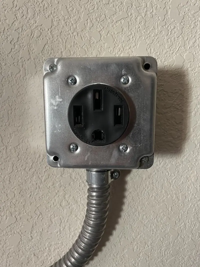 NEMA 14-50 outlet installed for Electrical Panel Upgrade in Crestview